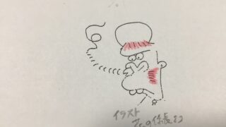 (笑40)    名札をつける